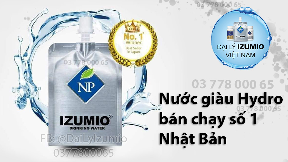 IZUMIO nước hydrogen bán chạy số 1 Nhật Bản