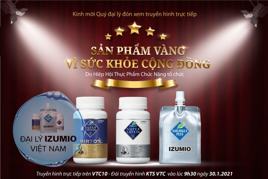 IZUMIO Super Lutein Naturally Plus đạt sản phẩm vàng vì sức khỏe cộng đồng