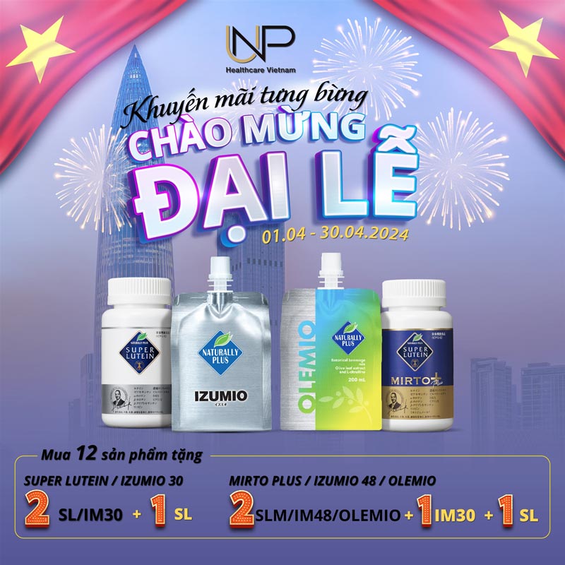 Ưu đãi IZUMIO UNP Healthcare tháng 4 2024