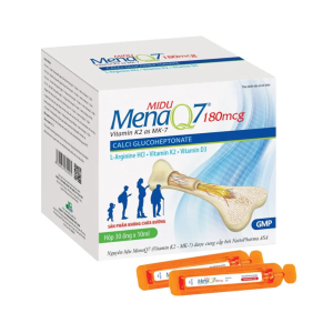 Midu MenaQ7 180mcg – Bộ Ba Vàng K2, Calci, D3 Cao Cấp Hỗ Trợ Phát Triển Chiều Cao Và Xương Chắc Khỏe