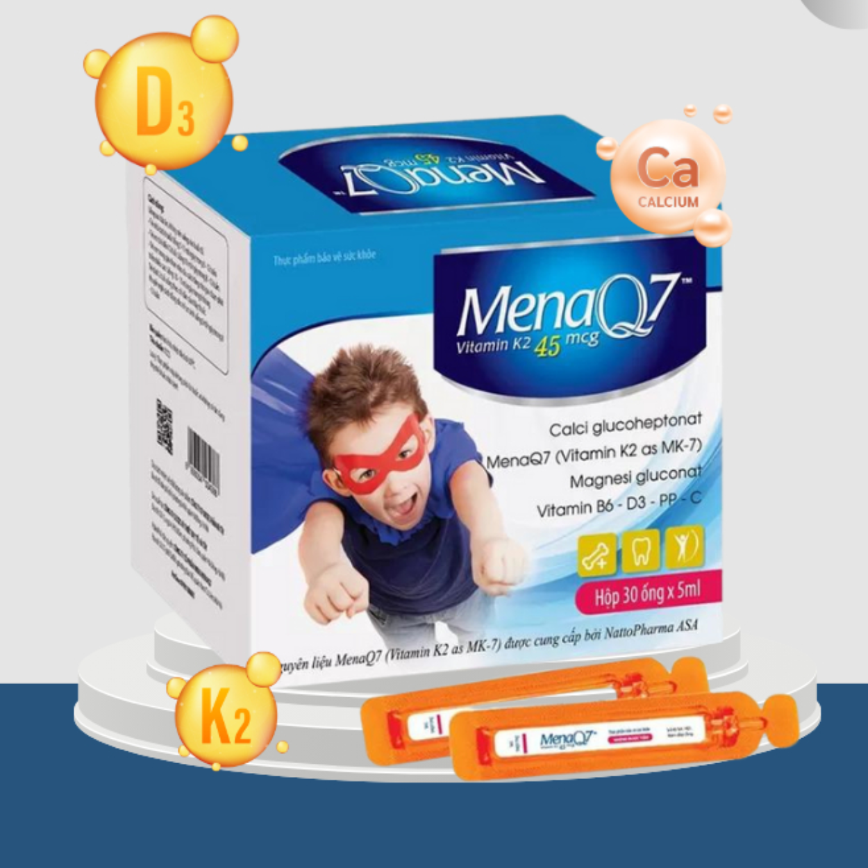 Midu MenaQ7 K2 45mcg – Giải Pháp Bổ Sung K2, Calci, D3 Cho Trẻ Phát Triển Xương Răng Chắc Khỏe - Ảnh 2