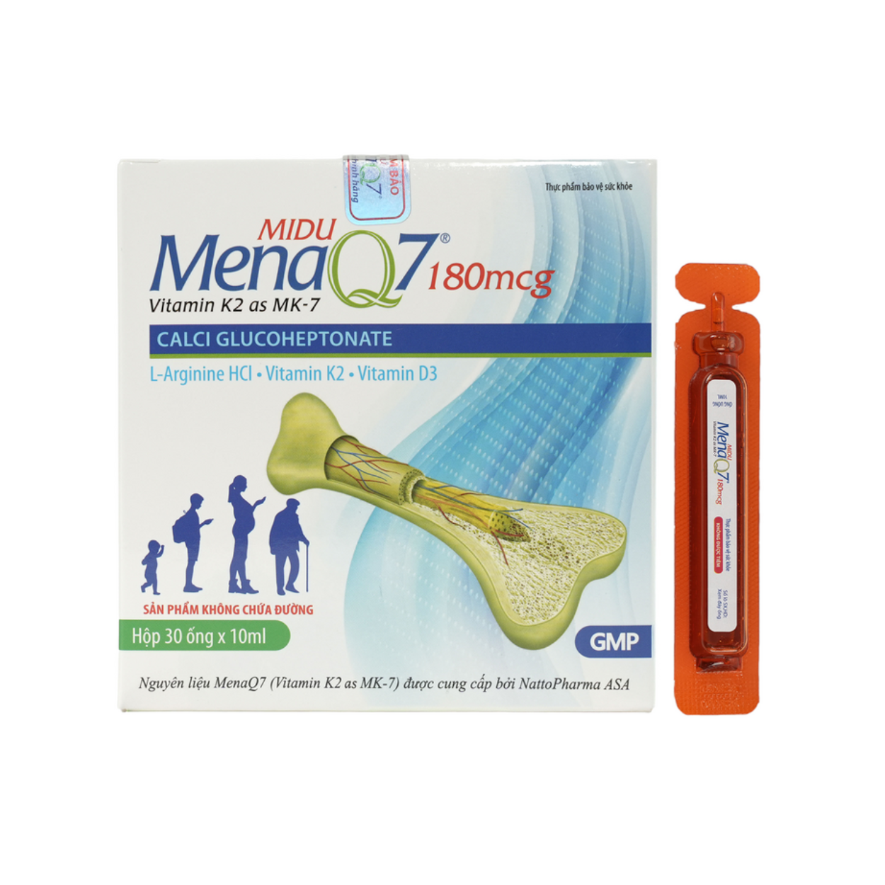 Midu MenaQ7 180mcg – Bộ Ba Vàng K2, Calci, D3 Cao Cấp Hỗ Trợ Phát Triển Chiều Cao Và Xương Chắc Khỏe - Ảnh 2