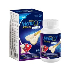 Thực Phẩm Bảo Vệ Sức Khỏe MiduMenaQ7 360mcg – Giải Pháp Vàng Cho Xương Chắc Khỏe Và Phát Triển Chiều Cao Tối Ưu