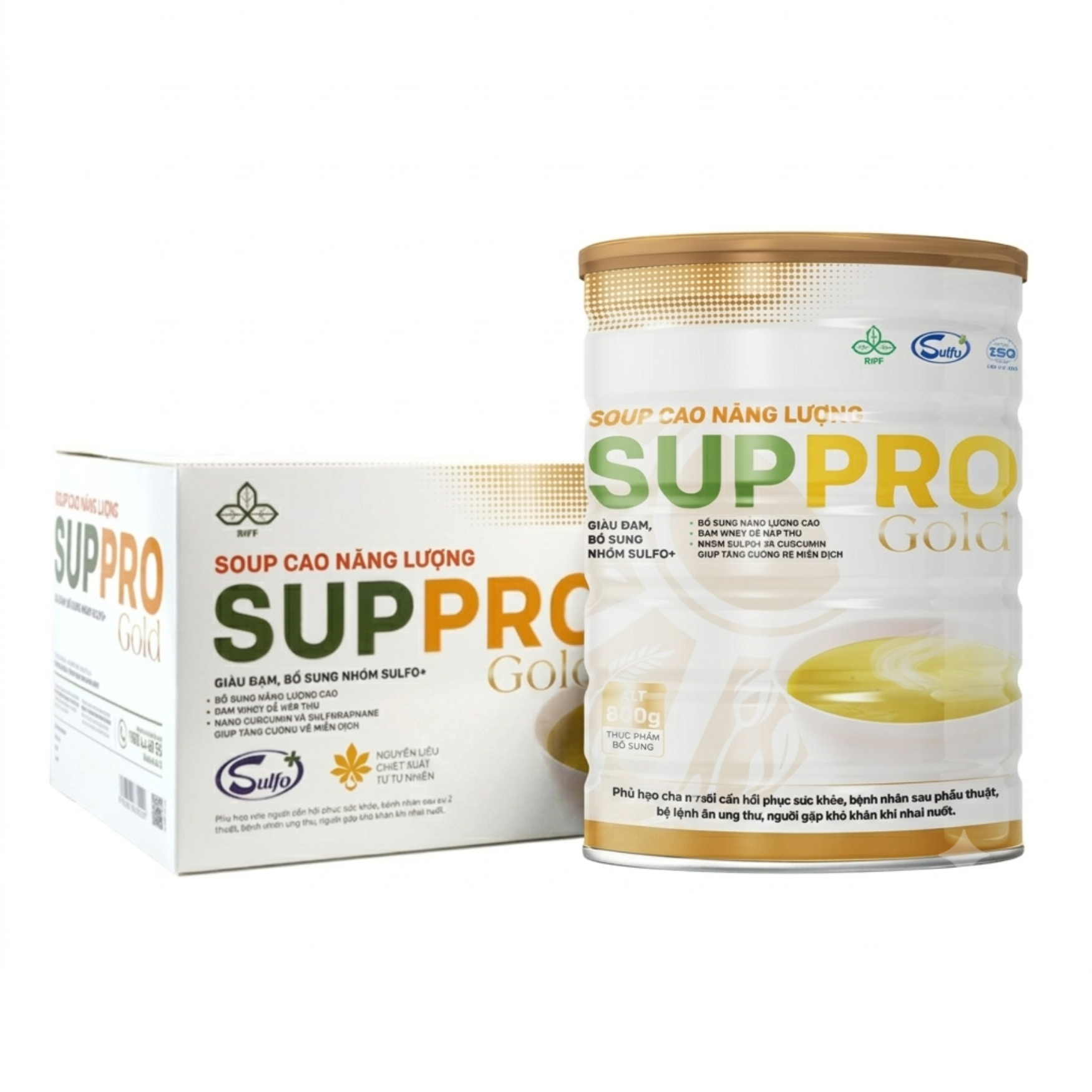 Súp Cao Năng Lượng Suppro Gold Vị Gạo Sữa / Vị Bò Hành Tây – Giải Pháp Dinh Dưỡng Toàn Diện Hỗ Trợ Phục Hồi Sức Khỏe