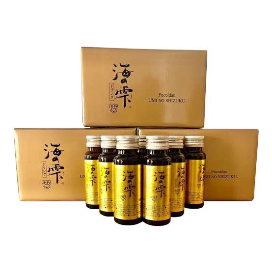 Thực Phẩm Bảo Vệ Sức Khỏe Fucoidan Vàng Umi No Shizuku Dạng Nước – Tinh Hoa Tảo Nâu Okinawa Nhật Bản - Ảnh 2