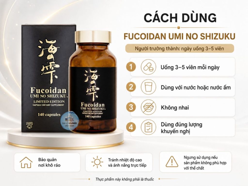 Cách dùng Fucoidan Limited Edition