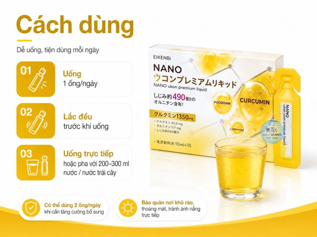 Cách dùng Nghệ Nano Ukon Eikenbi