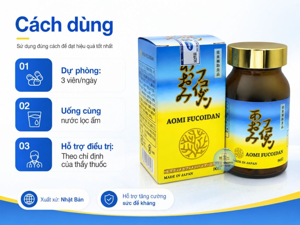 Cách dùng của Aomi Fucoidan