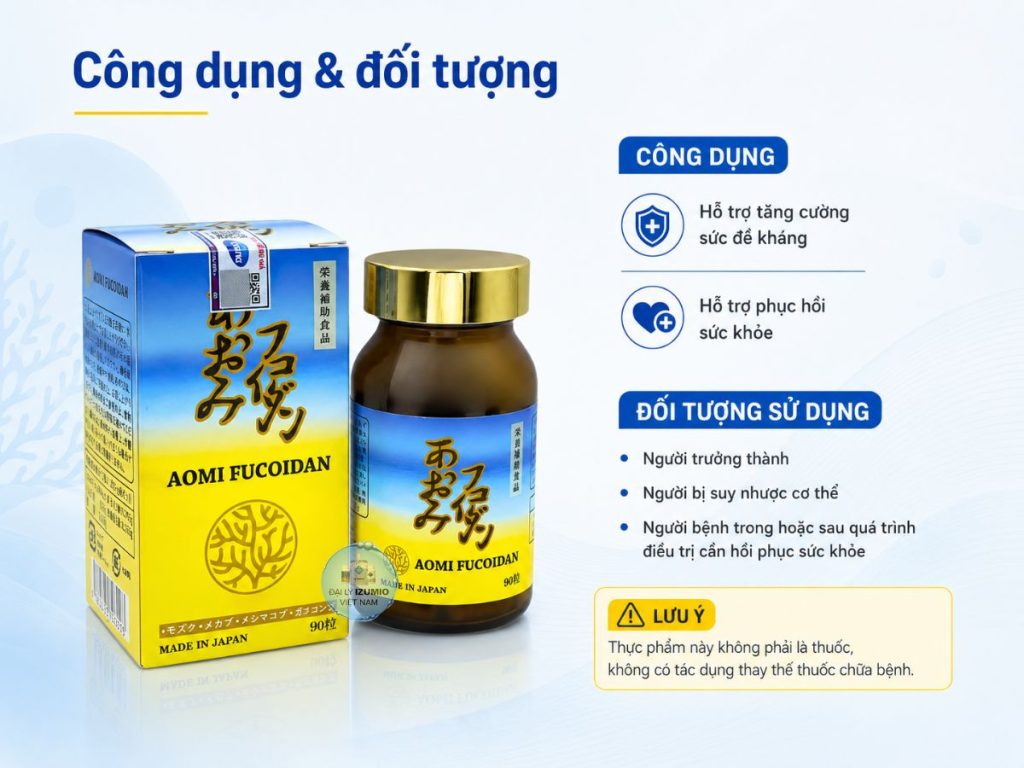 Công dụng Aomi Fucoidan