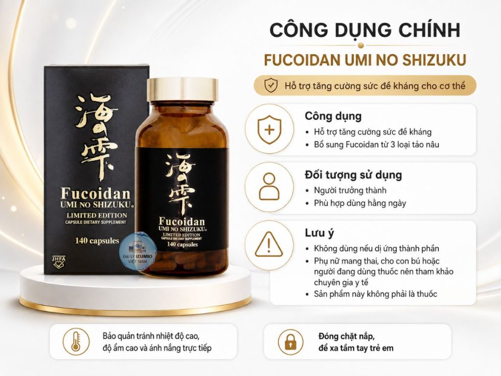 Công dụng Fucoidan Limited Edition