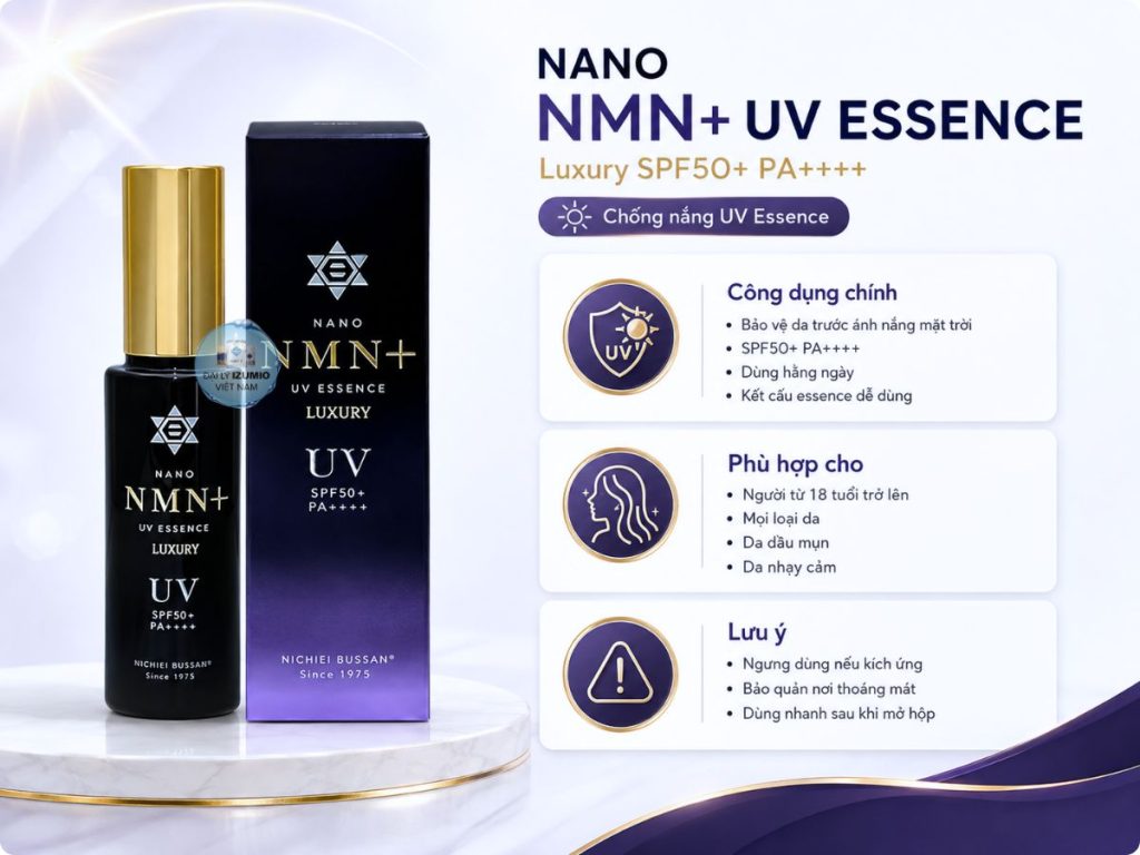 Công dụng kem chống nắng NMN