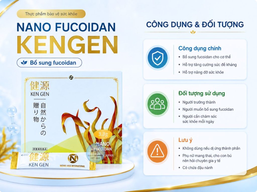Công dụng nano fucoidan kengen
