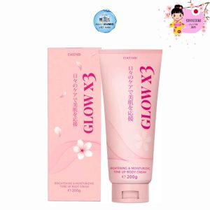 Kem Kích Trắng Body Nâng Tone Glow X3 Eikenbi 200g Nhật Bản