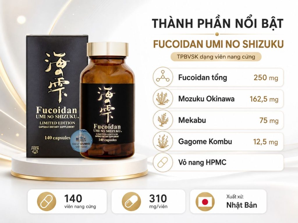 Thành phần Fucoidan Limited Edition