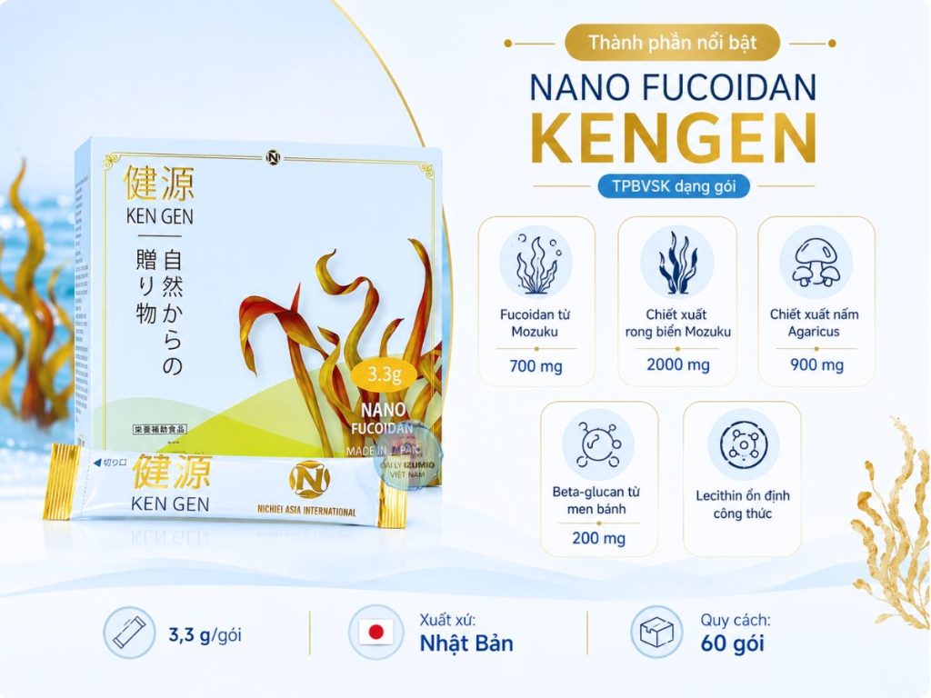 Thành phần nano fucoidan kengen